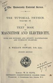Cover of: Textbook of magnetism and electricity