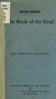Cover of: The book of the dead: with twenty-five illustrations.