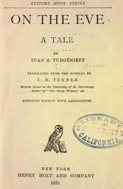 Cover of: Nakanune