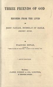 Cover of: Three friends of God