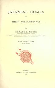 Cover of: Japanese homes and their surroundings