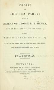 Cover of: Traits of the tea party