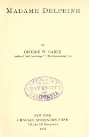 Cover of: Madame Delphine
