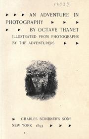 Cover of: An adventure in photography