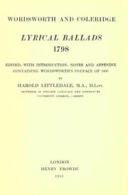 Cover of: Lyrical Ballads