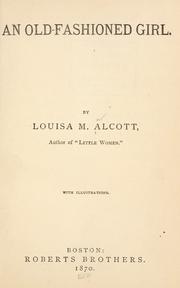 Cover of: An Old-Fashioned Girl