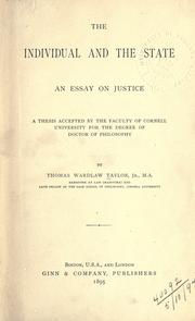 The individual and the state