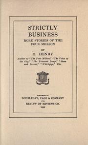 Cover of: Strictly business; more stories of the four million