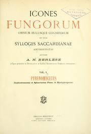 Cover of: Icones fungorum omnium hucusque cognitorum ad usum sylloges Saccardianae adcommodatae