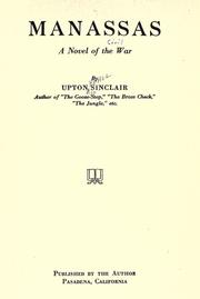 Cover of: Manassas: a novel of the war