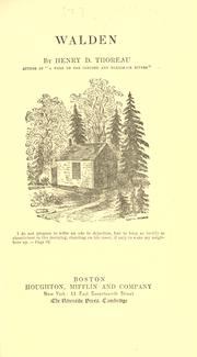 Cover of: Walden