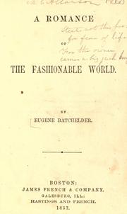 Cover of: A romance of the fashionable world