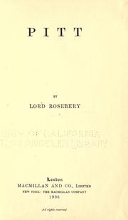 Cover of: Pitt