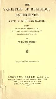 Cover of: The Varieties of Religious Experience
