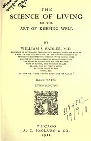 Cover of: The science of living