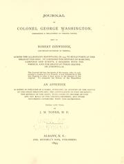 Cover of: Journal of Colonel George Washington