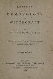 Cover of: Letters on demonology and witchcraft: addressed to J.G. Lockhart, esq.