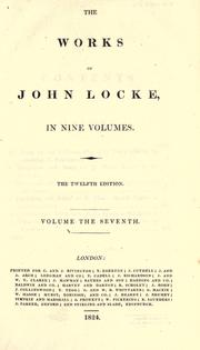 Cover of: The works of John Locke