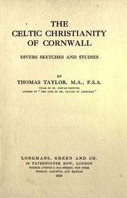 Cover of: The Celtic Christianity of Cornwall