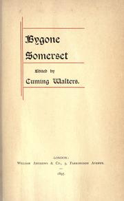 Cover of: Bygone Somerset