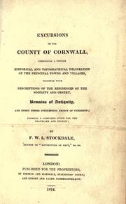 Cover of: Excursions in the county of Cornwall