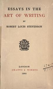 Cover of: Essays in the art of writing