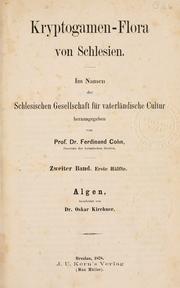 Cover of: Kryptogamen-Flora von Schlesien