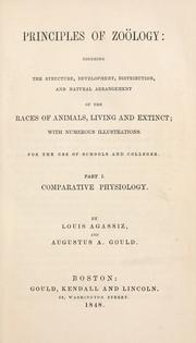 Cover of: Principles of zoology