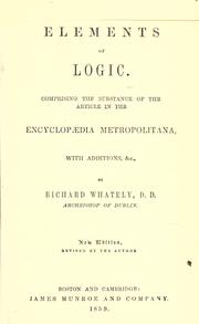 Cover of: Elements of logic