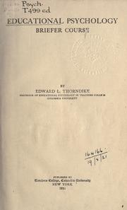 Cover of: Educational psychology
