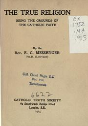 Cover of: The true religion