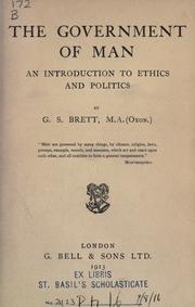Cover image for The Government of Man