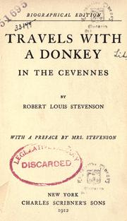 Cover of: Travels with a donkey in the Cevennes
