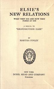 Cover of: Elsie's New Relations