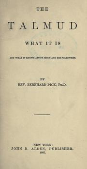 Cover of: The Talmud