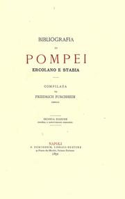 Cover of: Bibliografia di Pompei, Ercolano e Stabia
