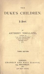 Cover of: The Duke's Children