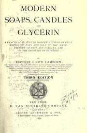 Cover of: Modern soaps, candles and glycerin