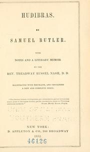 Cover of: Hudibras