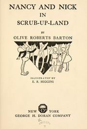 Cover of: Nancy and Nick in Scrub-Up-Land