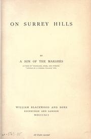 Cover image for On Surrey Hills