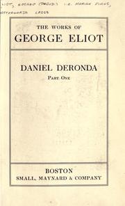 Cover of: Daniel Deronda