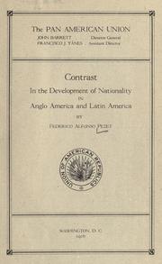 Cover image for Contrast in the Development of Nationality in Anglo America and Latin America