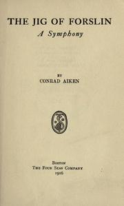 Cover of: The jig of Forslin