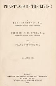 Cover of: Phantasms of the living