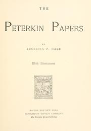 Cover of: The Peterkin papers