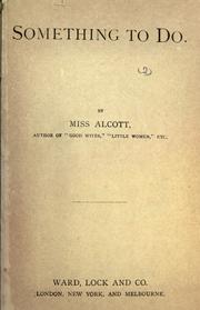 Cover of: Something To Do