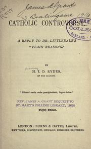 Cover of: Catholic controversy