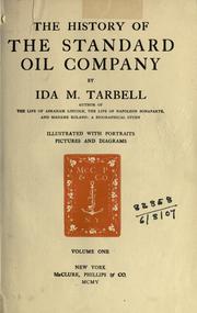 Cover of: The history of the Standard Oil Company