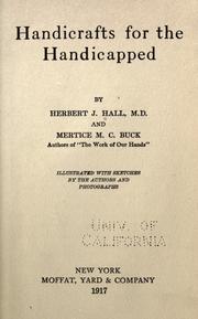 Cover of: Handicrafts for the handicapped